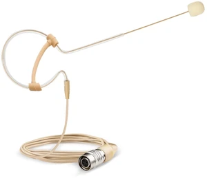 Headset Microphone Headworn Single Earset Over Ear Hanging Condenser Mic for Audio-Technica Wireless System Bodypack Transmitter, Ideal for Singing, Churches, Stage Performance Beige Headset Microphone Headworn Single Earset Over Ear Hanging Condenser Mic for Audio-Technica Wireless System Bodypack Transmitter, Ideal for Singing, Churches, Stage Performance Beige