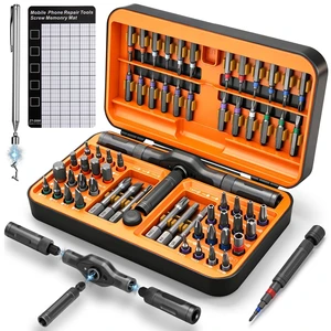 68 IN 1 Magnetic Ratchet Screwdriver Set with Detachable T Handle | S2 Steel Bits, for Furniture, Precision Electronics, Bicycle Repair, Gift for Men Husband 68 IN 1 Magnetic Ratchet Screwdriver Set with Detachable T Handle | S2 Steel Bits, for Furniture, Precision Electronics, Bicycle Repair, Gift for Men Husband