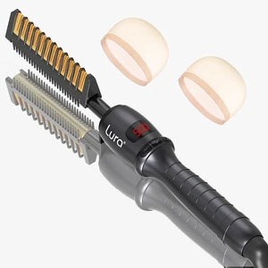 180-500°F Electric Hot Comb for Wigs with 9 Adjustable Temperature | Ceramic Pressing Comb for Black Women Hair,Hair Straightening Comb for Black Hair,Heat Comb for Synthetic WigsGold tooth) 180-500°F Electric Hot Comb for Wigs with 9 Adjustable Temperature | Ceramic Pressing Comb for Black Women Hair,Hair Straightening Comb for Black Hair,Heat Comb for Synthetic WigsGold tooth)