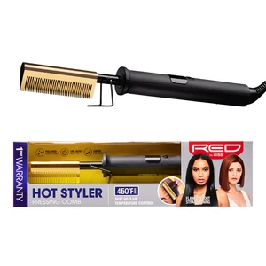 Hot Comb Hair Straightener 450 Degrees, Straight Teeth Electric Heating Comb, Pressing Comb Brush for Straightening Hair and Beard, Curling Iron for Natural Black Hair Hot Comb Hair Straightener 450 Degrees, Straight Teeth Electric Heating Comb, Pressing Comb Brush for Straightening Hair and Beard, Curling Iron for Natural Black Hair