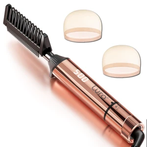Nano Titanium 250-500°F Hot Comb for Black Hair with 6 Adjustable Temp | High Heat Pressing Comb for Black Women Hair,Hair Straightener Comb for Afro Hair,Heat Comb for Synthetic Wigs(Rose Gold) Nano Titanium 250-500°F Hot Comb for Black Hair with 6 Adjustable Temp | High Heat Pressing Comb for Black Women Hair,Hair Straightener Comb for Afro Hair,Heat Comb for Synthetic Wigs(Rose Gold)