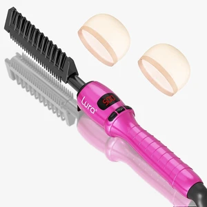 180-500°F Pink Electric Hot Comb for Wigs with 9 Adjustable Temperature | Ceramic High Heat Pressing Comb for Black Women Hair,Hair Straightening Comb for Black Hair,Heat Comb for Synthetic Wigs 180-500°F Pink Electric Hot Comb for Wigs with 9 Adjustable Temperature | Ceramic High Heat Pressing Comb for Black Women Hair,Hair Straightening Comb for Black Hair,Heat Comb for Synthetic Wigs