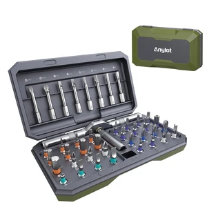 42 in 1 Magnetic Ratcheting Screwdriver Set with T Handle | T Handle Allen Wrench Set, Multi Tool Set with Case for Electronics, Furniture, Bicycle & DIY Repair, Army Green 42 in 1 Magnetic Ratcheting Screwdriver Set with T Handle | T Handle Allen Wrench Set, Multi Tool Set with Case for Electronics, Furniture, Bicycle & DIY Repair, Army Green