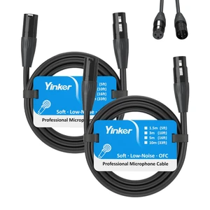 5ft Premium XLR Male-to-Female Microphone Cable, 2-Pack | Fits microphones, mixers, audio interfaces, PA systems; ideal for studio recording, live stage, podcasting, game streaming 5ft Premium XLR Male-to-Female Microphone Cable, 2-Pack | Fits microphones, mixers, audio interfaces, PA systems; ideal for studio recording, live stage, podcasting, game streaming