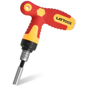 T Handle Ratchet Driver | 1/4 Ratcheting Bit Driver T Handle with Adjustable Extension, Non-slip Material, Screwdriver Handle for Holding Bits T Handle Ratchet Driver | 1/4 Ratcheting Bit Driver T Handle with Adjustable Extension, Non-slip Material, Screwdriver Handle for Holding Bits