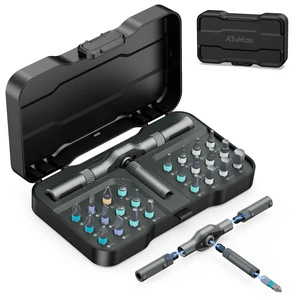 Upgraded 24 in 1 Ratchet Screwdriver Set, Magnetic Screwdriver Set, T Handle Multi Bit DIY Repair Tool Kit with Storage Case for Valentine's Day Gifts Furniture, Bicycle and DIY Free Combination Upgraded 24 in 1 Ratchet Screwdriver Set, Magnetic Screwdriver Set, T Handle Multi Bit DIY Repair Tool Kit with Storage Case for Valentine's Day Gifts Furniture, Bicycle and DIY Free Combination