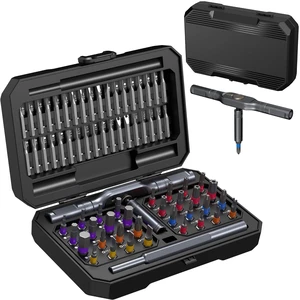 71 in 1 Ratcheting Screwdriver Set, Magnetic Multi Bit Screwdriver Kit with T Ratchet Handle, Precision Screwdriver Kit, S2 Steel Bits, Magnetizer, Electronics Repair Tool Kit for Phone Laptop PC PS5 71 in 1 Ratcheting Screwdriver Set, Magnetic Multi Bit Screwdriver Kit with T Ratchet Handle, Precision Screwdriver Kit, S2 Steel Bits, Magnetizer, Electronics Repair Tool Kit for Phone Laptop PC PS5
