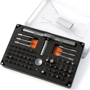 74-Piece Small Screwdriver Set, Security Torx Bit Set, Ratchet Screwdriver | T Handle Ratchet Screwdriver Set with Case, 70 S2 Bits and Magnetic Hex System 74-Piece Small Screwdriver Set, Security Torx Bit Set, Ratchet Screwdriver | T Handle Ratchet Screwdriver Set with Case, 70 S2 Bits and Magnetic Hex System