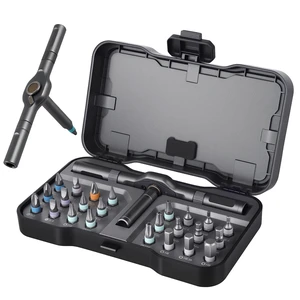 24 in1 Magnetic Screwdriver Set, Multi-Bit Ratchet Screwdriver Kit with S2 Steel Precision Bits,Detachable T-Handle Ratchet Screwdriver Set for PC,Bicycle, Electronics, Furniture, DIY, Gift for Him 24 in1 Magnetic Screwdriver Set, Multi-Bit Ratchet Screwdriver Kit with S2 Steel Precision Bits,Detachable T-Handle Ratchet Screwdriver Set for PC,Bicycle, Electronics, Furniture, DIY, Gift for Him