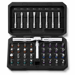 42 in 1 Magnetic Screwdriver Set, Ratcheting Screwdriver Set with T Handle and S2 Steel Bits, Repair Tool Kit for Computer, Eyeglass, Bicycle, Watch, Furniture and Daily DIY 42 in 1 Magnetic Screwdriver Set, Ratcheting Screwdriver Set with T Handle and S2 Steel Bits, Repair Tool Kit for Computer, Eyeglass, Bicycle, Watch, Furniture and Daily DIY
