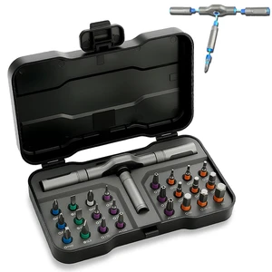 24 in 1 Magnetic Ratchet Screwdriver Set with T-Handle for Home Repair | Precision Screwdriver, MultiBit Repair Kit, PC Phone Laptop, Bicycle Furniture Assembly, Portable Tool 24 in 1 Magnetic Ratchet Screwdriver Set with T-Handle for Home Repair | Precision Screwdriver, MultiBit Repair Kit, PC Phone Laptop, Bicycle Furniture Assembly, Portable Tool