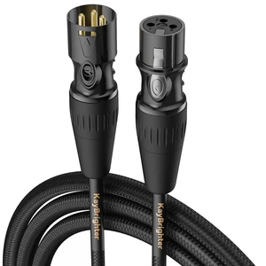 XLR Cables 15ft Balance Microphone Cable 99.99% OFC, Rean-Neutrik Gold Connectors, Premium Male to Female XLR Mic Cord, Noise-Free Hi-Fi XLR Cable Durable Nylon Braided for Recording XLR Cables 15ft Balance Microphone Cable 99.99% OFC, Rean-Neutrik Gold Connectors, Premium Male to Female XLR Mic Cord, Noise-Free Hi-Fi XLR Cable Durable Nylon Braided for Recording