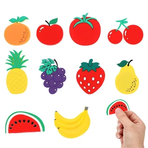 Fruit Fridge Magnet, 10 Pcs Cute Full Back Magnet for Whiteboard Fruit Fridge Magnet, 10 Pcs Cute Full Back Magnet for Whiteboard