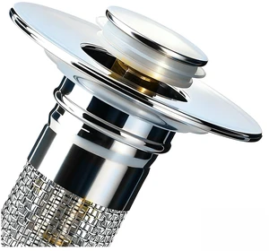 Sink Stopper Hair Catcher, Pop-up Sink Drain Strainer with Removable Stainless Steel Strainer Basket Hair Catcher, Bathroom Sink Strainer for Bathroom Sink Stopper Replacement(1PCS) Sink Stopper Hair Catcher, Pop-up Sink Drain Strainer with Removable Stainless Steel Strainer Basket Hair Catcher, Bathroom Sink Strainer for Bathroom Sink Stopper Replacement(1PCS)
