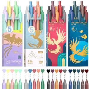 Retractable Colored Gel Pens 0.5MM Fine Point, 20 Assorted Color Ink Pen Set, Cute Colorful Aesthetic Ballpoint Pen for Writing, Journaling, Note-Taking (Multicolor) Retractable Colored Gel Pens 0.5MM Fine Point, 20 Assorted Color Ink Pen Set, Cute Colorful Aesthetic Ballpoint Pen for Writing, Journaling, Note-Taking (Multicolor)