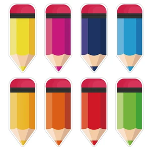 72 PCS Pencil Cutouts for Bulletin Board, Colorful Classroom Decorations | Back to School Pencil Name Tags for Classroom, Locker and Desk Labels, Teacher Supplies and Student Decor 72 PCS Pencil Cutouts for Bulletin Board, Colorful Classroom Decorations | Back to School Pencil Name Tags for Classroom, Locker and Desk Labels, Teacher Supplies and Student Decor