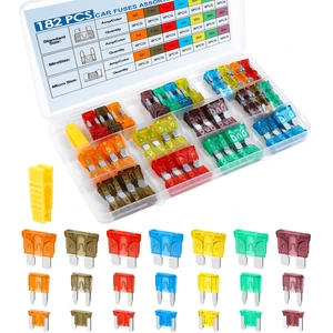 182PCS Car Fuses Assortment Kit, Professional Blade Fuses Automotive | Standard & Mini & Low Profile Mini Fuse (5A/7.5A/10A/15A/20A/30A/40A), Auto Fuses for Boat, Auto, RV, Truck 182PCS Car Fuses Assortment Kit, Professional Blade Fuses Automotive | Standard & Mini & Low Profile Mini Fuse (5A/7.5A/10A/15A/20A/30A/40A), Auto Fuses for Boat, Auto, RV, Truck