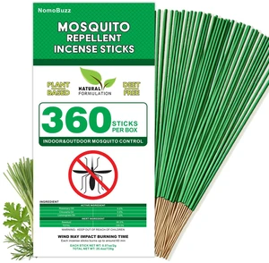 Mosquito Repellent Incense Sticks Outdoor Patio 360 Count | Plant-Based Formula with Citronella & Rosemary Oils, Each Stick Burns Up to 1 Hour, Designed for Backyard Gatherings Mosquito Repellent Incense Sticks Outdoor Patio 360 Count | Plant-Based Formula with Citronella & Rosemary Oils, Each Stick Burns Up to 1 Hour, Designed for Backyard Gatherings