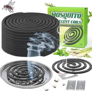 20 Pack Mosquito Repellent Coils, Natural Citronella Mosquito Coils Outdoor Indoor - 7 Hour Long Lasting Bug Repellent for Yard, Camping - Plant Based Insect Control with 1 Holder 2 Stands 20 Pack Mosquito Repellent Coils, Natural Citronella Mosquito Coils Outdoor Indoor - 7 Hour Long Lasting Bug Repellent for Yard, Camping - Plant Based Insect Control with 1 Holder 2 Stands