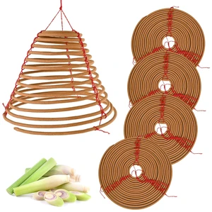 Hanging Citronella Incense Coil - Long Lasting 36 Hours Burn,5 Pack (7") | Citronella Coil Outdoor for Patio, Backyard and Camping Hanging Citronella Incense Coil - Long Lasting 36 Hours Burn,5 Pack (7") | Citronella Coil Outdoor for Patio, Backyard and Camping