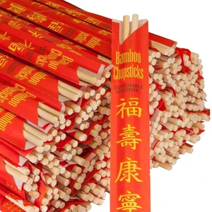 RG RG500 Paper Premium Disposable Bamboo Chopsticks Sleeved and Seperated (500), White RG RG500 Paper Premium Disposable Bamboo Chopsticks Sleeved and Seperated (500), White
