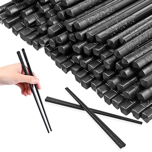 100 Pairs Reusable Chopsticks 9.5inBlack Cherry Chopsticks for Food Cooking | Dishwasher Safe, Non Slip,Easy To Clean, Durable,Not Easy To Fade 100 Pairs Reusable Chopsticks 9.5inBlack Cherry Chopsticks for Food Cooking | Dishwasher Safe, Non Slip,Easy To Clean, Durable,Not Easy To Fade