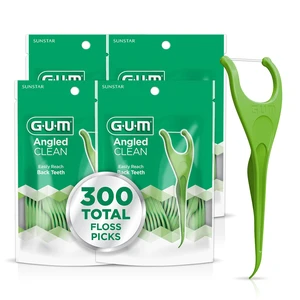 Angled Clean Dental Floss Picks, Fresh Mint Flossers, 75 Count (4 Pack) | Shred-Resistant Floss with Y-Shaped neck for back teeth, Easy-Grip Handle, Fine-tip dental pick, Angled for easy reach Angled Clean Dental Floss Picks, Fresh Mint Flossers, 75 Count (4 Pack) | Shred-Resistant Floss with Y-Shaped neck for back teeth, Easy-Grip Handle, Fine-tip dental pick, Angled for easy reach