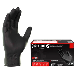 Black Nitrile Gloves 5 Mil Disposable for Food Service, Cooking, Professional Cleaning, Size XL, Box of 100 Black Nitrile Gloves 5 Mil Disposable for Food Service, Cooking, Professional Cleaning, Size XL, Box of 100