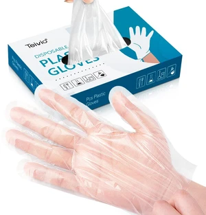 Disposable Gloves, 1000 Pcs Plastic Gloves for Kitchen Cooking Cleaning Food Handling Disposable Gloves, 1000 Pcs Plastic Gloves for Kitchen Cooking Cleaning Food Handling