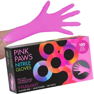 Pink Gloves Disposable Latex Free Large, Nitrile Gloves Large | Non Latex, Powder Free, Guantes De Nitrilo, For Hair Dye, Cleaning, Tattoo, Food Prep, Extra Durable, 100 Pack Pink Gloves Disposable Latex Free Large, Nitrile Gloves Large | Non Latex, Powder Free, Guantes De Nitrilo, For Hair Dye, Cleaning, Tattoo, Food Prep, Extra Durable, 100 Pack