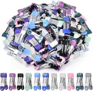 99 Pack Heavy Duty Clothes Pins 2.2 Inch Mini Chip Clips Bag Food Stainless Steel Clothes Pins with Rubber 11 Colors for Kitchen Photo Laundry Hanging Drying 99 Pack Heavy Duty Clothes Pins 2.2 Inch Mini Chip Clips Bag Food Stainless Steel Clothes Pins with Rubber 11 Colors for Kitchen Photo Laundry Hanging Drying