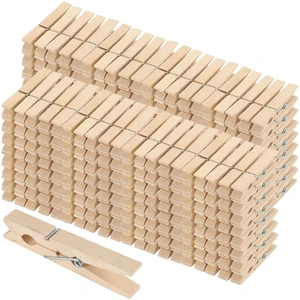 400 Pack 2.8 Inches Natural Wooden Clothespins, Upgraded Wood Clothespins with Spring for Crafts, Photos, Clothes, Towels, Decor, Art Wall 400 Pack 2.8 Inches Natural Wooden Clothespins, Upgraded Wood Clothespins with Spring for Crafts, Photos, Clothes, Towels, Decor, Art Wall