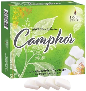 Natural Camphor Blocks,Pure Camphor Tablets for Aromatherapy & Puja - Alcanfor en Bloques, Alcanfor en Bolitas, Kapoor for Pooja (450 Grams (64 Tablets)) Natural Camphor Blocks,Pure Camphor Tablets for Aromatherapy & Puja - Alcanfor en Bloques, Alcanfor en Bolitas, Kapoor for Pooja (450 Grams (64 Tablets))