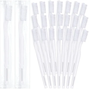 200 Pcs Individually Wrapped Bulk Toothbrush, Disposable Toothbrush | Soft Bristle Toothbrushes, for Adult Guests Travel Hotel Donation Home, Single Use, White 200 Pcs Individually Wrapped Bulk Toothbrush, Disposable Toothbrush | Soft Bristle Toothbrushes, for Adult Guests Travel Hotel Donation Home, Single Use, White