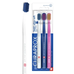 CS 5460 Ultra-Soft Toothbrush, White/Dark Blue/Pink, 3-Pack | Dentist Recommended, Sensitive for Teeth and Gums, Gentle Plaque Removal, Angled Brush Head, Multipack, Swiss Oral Care CS 5460 Ultra-Soft Toothbrush, White/Dark Blue/Pink, 3-Pack | Dentist Recommended, Sensitive for Teeth and Gums, Gentle Plaque Removal, Angled Brush Head, Multipack, Swiss Oral Care