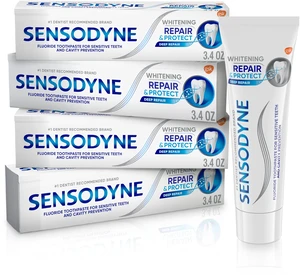 Repair and Protect Whitening Toothpaste, 3.4 oz (Pack of 4) | Toothpaste for Sensitive Teeth and Cavity Prevention Repair and Protect Whitening Toothpaste, 3.4 oz (Pack of 4) | Toothpaste for Sensitive Teeth and Cavity Prevention