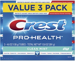 Pro-Health Smooth Formula Toothpaste, Clean Mint, 4.6 oz, Pack of 3 (Packaging May Vary) Pro-Health Smooth Formula Toothpaste, Clean Mint, 4.6 oz, Pack of 3 (Packaging May Vary)