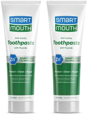 Anti-Cavity + Zinc Toothpaste, 6 oz, 2-Pack | Fluoride Toothpaste, Cavity Prevention, Remineralizes Enamel, Sensitive Whitening, Alcohol-Free, Sugar-Free, and Gluten-Free Anti-Cavity + Zinc Toothpaste, 6 oz, 2-Pack | Fluoride Toothpaste, Cavity Prevention, Remineralizes Enamel, Sensitive Whitening, Alcohol-Free, Sugar-Free, and Gluten-Free