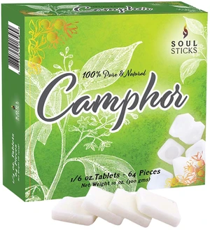 Natural Camphor Blocks,Pure Camphor Tablets for Aromatherapy & Puja - Alcanfor en Bloques, Alcanfor en Bolitas, Kapoor for Pooja (300 Grams (64 Tablets)) Natural Camphor Blocks,Pure Camphor Tablets for Aromatherapy & Puja - Alcanfor en Bloques, Alcanfor en Bolitas, Kapoor for Pooja (300 Grams (64 Tablets))