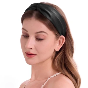 Mulberry Silk Headband for Women's Hair Elastic Hairband, Solid Black | smooth luxury real silk, stretch elastic no slip fit, makeup spa skincare use, travel daily wear,boho fashion hair accessory Mulberry Silk Headband for Women's Hair Elastic Hairband, Solid Black | smooth luxury real silk, stretch elastic no slip fit, makeup spa skincare use, travel daily wear,boho fashion hair accessory