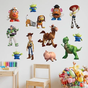Disney Toy Story Wall Decals - Set of 12 Vinyl Stickers for Nursery Bedroom Bathroom - Peel and Stick Room Decorations Disney Toy Story Wall Decals - Set of 12 Vinyl Stickers for Nursery Bedroom Bathroom - Peel and Stick Room Decorations