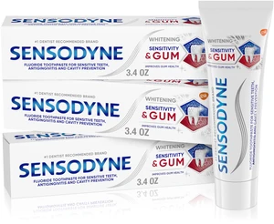 Sensitivity & Gum Whitening Toothpaste, 3.4 Ounces (Pack of 3) | Toothpaste for Sensitive Teeth & Gum Problems, Active Ingredient Is Stannous Fluoride, Target The Cause Of Early Gum Problems Sensitivity & Gum Whitening Toothpaste, 3.4 Ounces (Pack of 3) | Toothpaste for Sensitive Teeth & Gum Problems, Active Ingredient Is Stannous Fluoride, Target The Cause Of Early Gum Problems