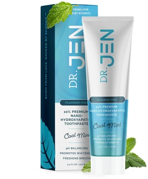 Fluoride Free Toothpaste with 10% Premium Nano Hydroxyapatite | Infused with Xylitol and Glycerin, Remineralizing Daily Oral Care for Sensitive Teeth, Travel Essentials, Cool Mint, 1 Pack Fluoride Free Toothpaste with 10% Premium Nano Hydroxyapatite | Infused with Xylitol and Glycerin, Remineralizing Daily Oral Care for Sensitive Teeth, Travel Essentials, Cool Mint, 1 Pack