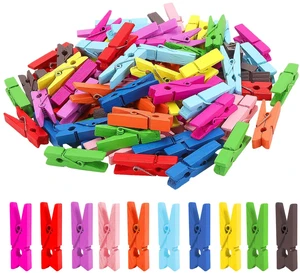500PCS 1.38 Inch Mini Colorful Wooden Clothespins, 10 Colors Small Spring Clips Bulk for Crafts, Photos, Decor, Hanging Pictures, Art Wall, Towels 500PCS 1.38 Inch Mini Colorful Wooden Clothespins, 10 Colors Small Spring Clips Bulk for Crafts, Photos, Decor, Hanging Pictures, Art Wall, Towels