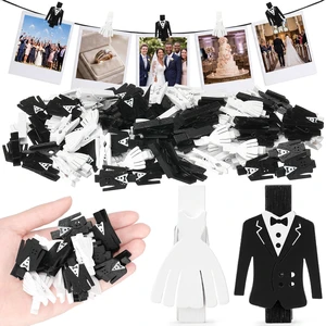 100 Pcs Wedding Mini Clothes Clips for Photo 1.4 Inch Engagement Black White Small Wooden Clothespins Paper Peg Pins Clips for Photo Hanging Crafts DIY Project Bachelorette Wedding Party 100 Pcs Wedding Mini Clothes Clips for Photo 1.4 Inch Engagement Black White Small Wooden Clothespins Paper Peg Pins Clips for Photo Hanging Crafts DIY Project Bachelorette Wedding Party
