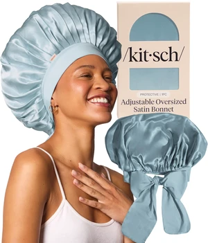 XL Satin Bonnet for Sleeping - Haze Blue | Softer Than Silk Bonnet For Sleeping Women - Secure Fit, Adjustable & Prevents Breakage Hair Bonnet For Sleeping XL Satin Bonnet for Sleeping - Haze Blue | Softer Than Silk Bonnet For Sleeping Women - Secure Fit, Adjustable & Prevents Breakage Hair Bonnet For Sleeping