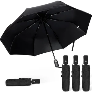 4 Pack Umbrellas Compact Windproof, Automatic Open and Close Folding Rain Umbrella Collapsible for Men Women Travel(Black) 4 Pack Umbrellas Compact Windproof, Automatic Open and Close Folding Rain Umbrella Collapsible for Men Women Travel(Black)