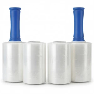 4 Pack Stretch Wrap for Moving, 5 Inch x 1000ft 80 Gauge, Heavy Duty Clear Plastic Wrap with Handles, Packing, Shipping, Pallet & Furniture Protection 4 Pack Stretch Wrap for Moving, 5 Inch x 1000ft 80 Gauge, Heavy Duty Clear Plastic Wrap with Handles, Packing, Shipping, Pallet & Furniture Protection