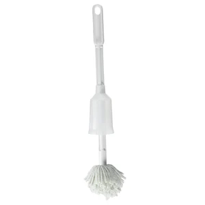 Toilet Bowl Cleaner Brush Antimicrobial Toilet Swab with Soft Non-Scratch Head, Long Handle, Deep Cleaning Under Rim (Pack of 1) Toilet Bowl Cleaner Brush Antimicrobial Toilet Swab with Soft Non-Scratch Head, Long Handle, Deep Cleaning Under Rim (Pack of 1)