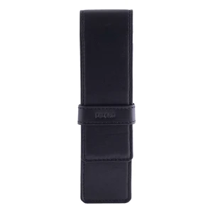 Leather Double Pen Case Pencil Pouch Holder for Two Fountain Ballpoint Rollerball Pens and Pencils (Black) Leather Double Pen Case Pencil Pouch Holder for Two Fountain Ballpoint Rollerball Pens and Pencils (Black)